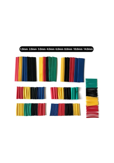 Makaron Kablo Yalıtım Isı Boru Daralan 164 Parça Kablo Tamir Kiti N11.3029