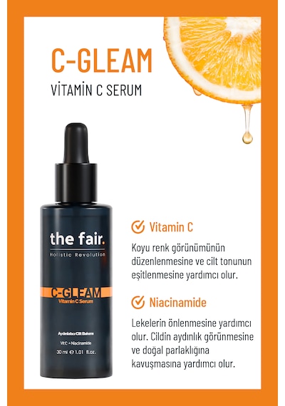the fair. C*gleam Gözenek Bakımı Cilt Serumu %2 Vitamin C +%2 Niacinamide 30 ML