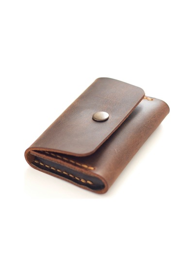 Kişiye Isme Özel Nerio Kapaklı Minimal Kartlık Camel Hi Leather