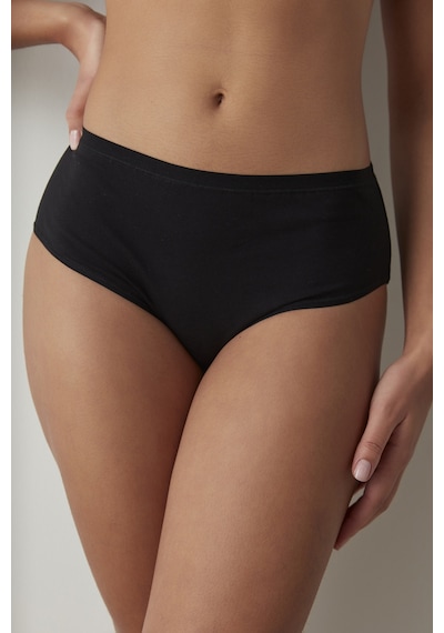 Penti Siyah Pamuklu Fresh Basic Cover Yüksek Bel Slip Külot