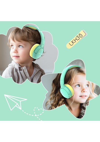 Lenyes LKH30 Ayarlanabilir Katlanabilir Işıklı Bluetooth 5.3 Kulak Üstü Kulaklık