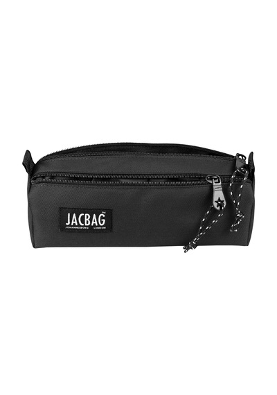 Jacbag Dual Prıme-çift Bölmeli Üçgen Tip Kalem Kutusu Dual Prime-siyah renkli