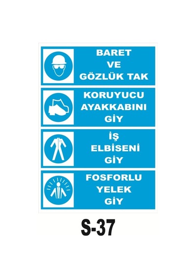 Iş Güvenliği Pvc Dekota Uyarı - Ikaz Levhası Koruyucu Malzeme (125261855)