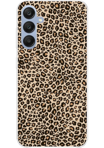 Samsung Galaxy A25 Uyumlu Leopar Tasarımlı Baskılı Silikon Kılıf Renkli
