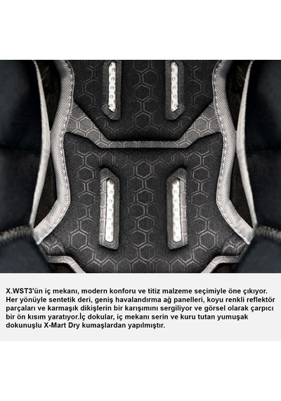 Nexx X.WST 3 Kapalı Motosiklet Kaskı Mat Siyah
