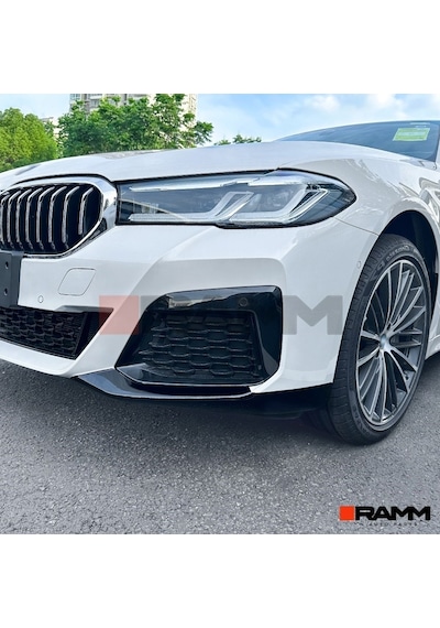 Bmw G30 M Sport Lcı Mp Ön Tampon Flap Takımı Parlak Siyah