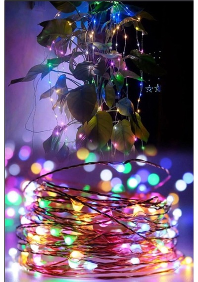 Dekoratif 3 Metre Rgb Pilli Peri Led Aydınlatma Fonksiyonlu Parti Yılbaşı Süsleme RGB