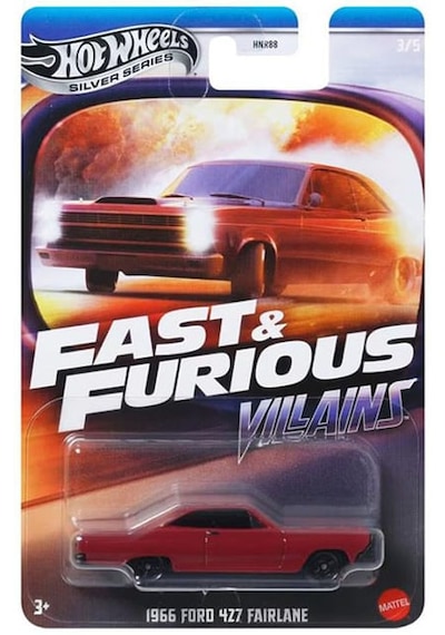 Hot Wheels 1966 Ford 427 Fairlane Fast And Furious Kırmızı