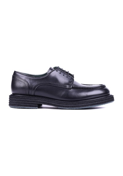 Shoetyle - Hakiki Deri Siyah Renk Günlük Erkek Ayakkabı - 250-760-01 -1555