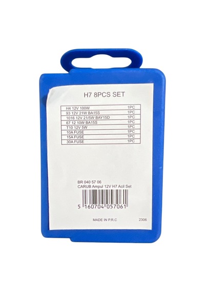 H7 12v Ampul Acıl Set