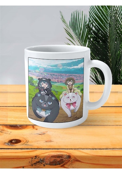 Kuma Kuma Kuma Bear Baskılı Kupa Bardak Kişiye Özel Model 3 Çok Renkli