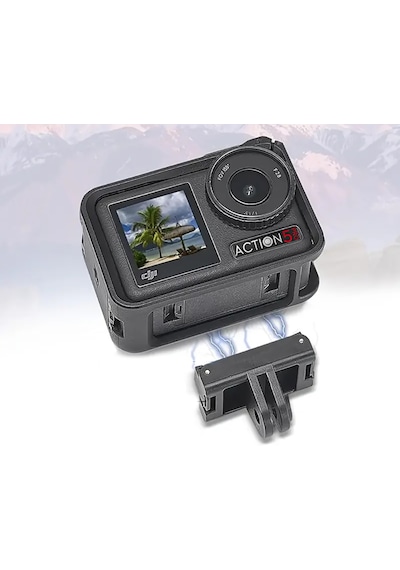 DJI Osmo Action 5 Pro , 4 , 3 ve Osmo 360 Manyetik Hızlı Bağlantı Aparatı – Magnetic Quick Release Mount Base Adaptör