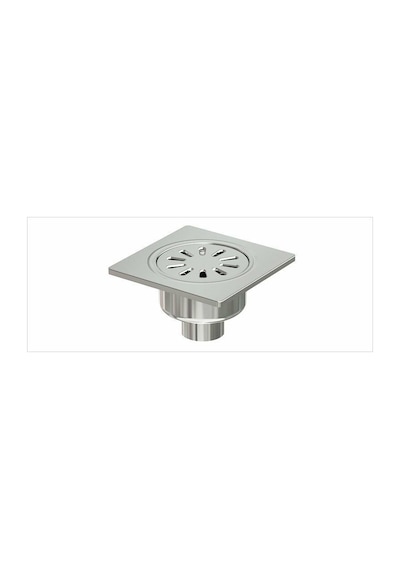 Komple Paslanmaz Premium Yer Sifonu / Süzgeci Alttan Çıkışlı 15*15 Q70