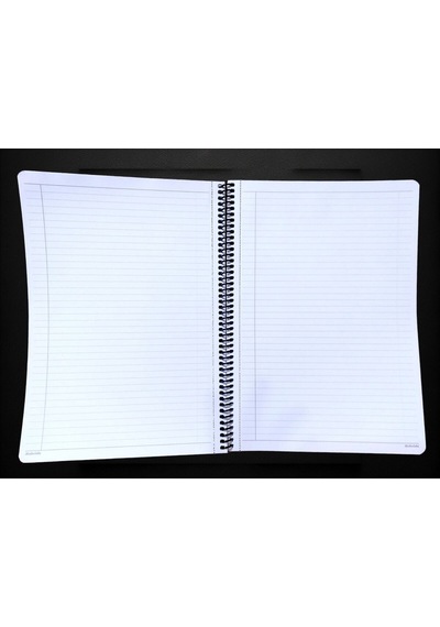 Çizgili A4 80 Yaprak Telli Defter Karton Kapak Perforeli Pembe