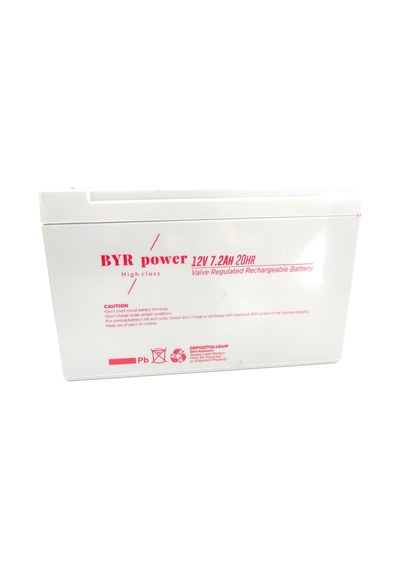Byr Power Akülü Araba Aküsü 12V 7.2Ah 20Hr