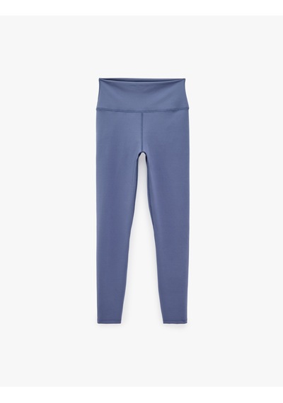 Koton Yüksek Bel Dikiş Detaylı Skinny Fit Spor Tayt Lila 7wak40265nk