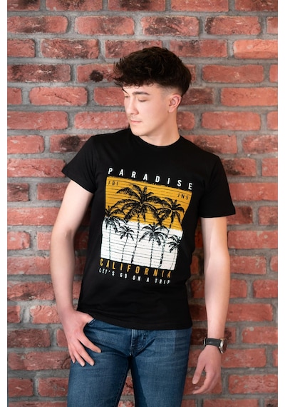 Fbı Jeans Desenli Slimfit Pamuklu Erkek T-shirt 001