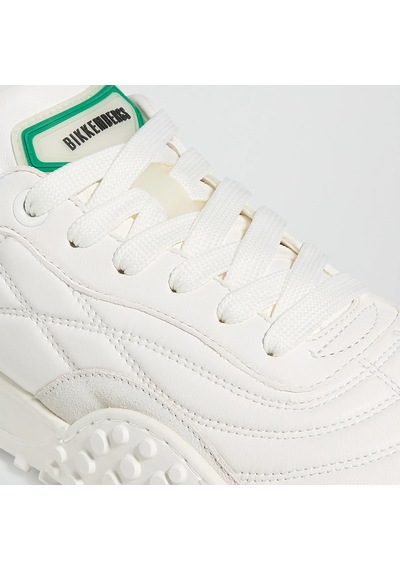 Sneaker Günlük Erkek 27116/cp B Bkku Bikkembergs 64039996 Nappa White/nappa Green Nappa White/nappa Green
