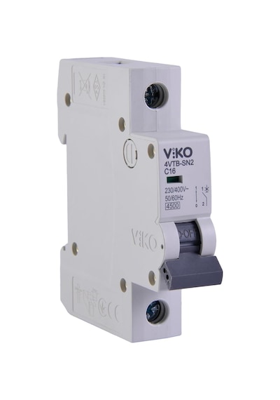 4vtb-1c16 Otomatik Sigorta 4,5ka C Tipi 1 Kutup 16a