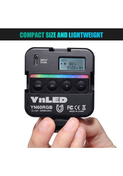 Yongnuo YN60 RGB LED Taşınabilir Mini Cep Video Işığı