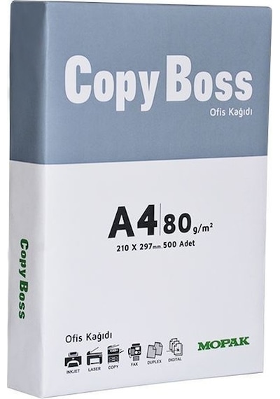 Copy Boss A4 Fotokopi Kağıdı 80 Gr. 5x500 1 Koli