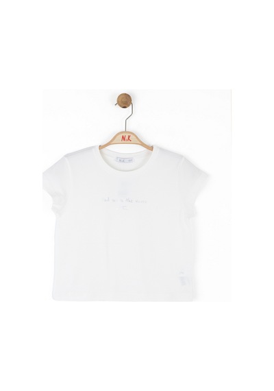 Nk Kids Find Kız Çocuk T-shirt 38373 Ekru
