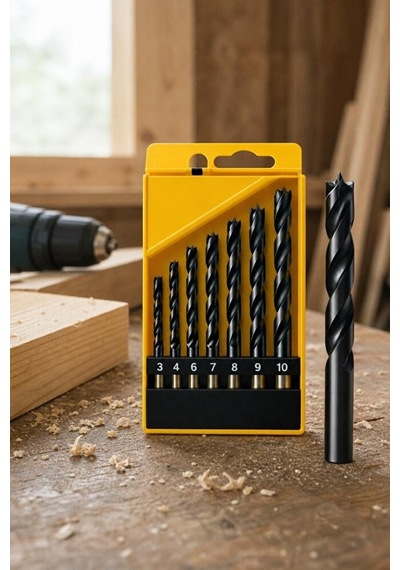 8 Parça Ahşap Matkap Ucu Seti 3-10 Mm Delme Uçları