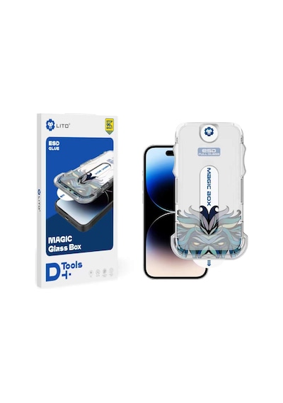 Lito D Apple Uyumlu iPhone 13 Pro Max/14 Plus Uygulama Aparatlı Ekran Koruyuc