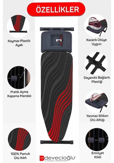 Harbinger Mm162 Apexboard Yeni Model Ütü Masası Çok Renkli