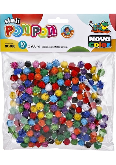 Nova Color Ponpon Simli 10 Mm Nc-883