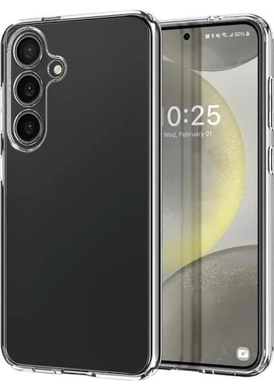 Logis Samsung Uyumlu Galaxy S24 Fe Şeffaf Kılıf Darbe Emici Silikon İnce Ve Esnek Koruyucu Kapak