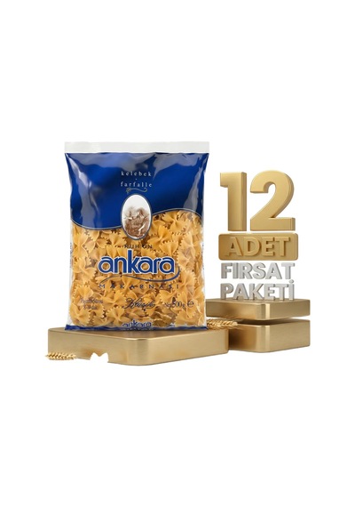 Ankara Kelebek Makarna 12x500 Gr