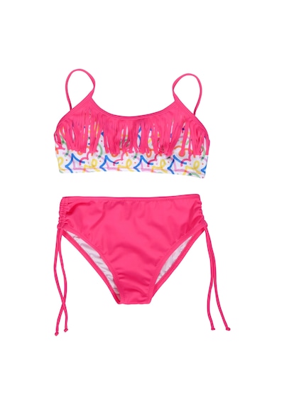 Endeep Kız Çocuk Püskül Detaylı Pembe Bikini Takımı Pembe