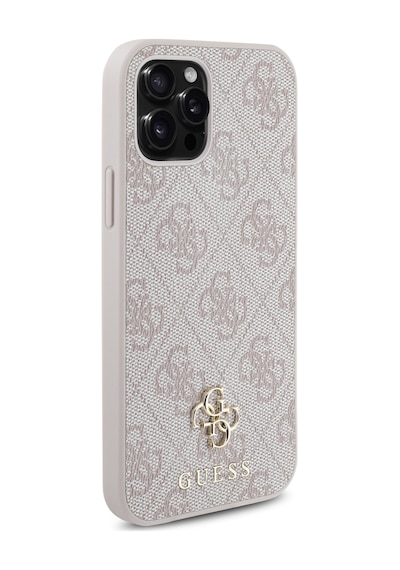 Apple Uyumlu iPhone 12 Pro Uyumlu Kılıf Guess Lisanslı Magsafe Şarj Özellikli Small 4g Classic Kapak Pembe -