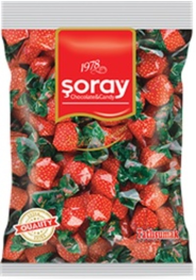 Şoray Point Classic Çilek Aromalı Sert Şeker 950 G