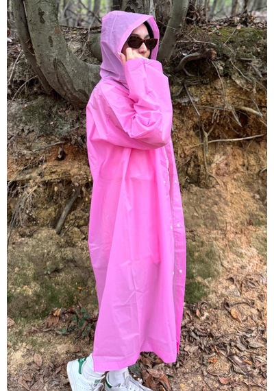 Mollycrush Unisex Su Rüzgar Geçirmez Katlanabilir Kapüşonlu Çıtçıt Düğmeli Eva Mavi Yağmurluk Pembe Mollycrush Unisex Su Rüzgar Geçirmez Katlanabilir Kapüşonlu Çıtçıt Düğmeli Eva Mavi Yağmurluk Pembe