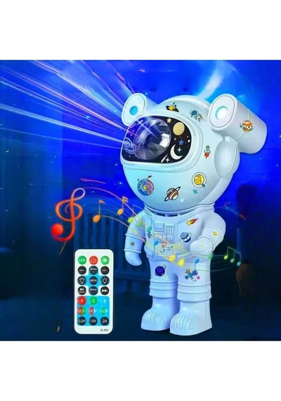 Stickerlı ,kumandalı Astronot Model Gece Lambası -