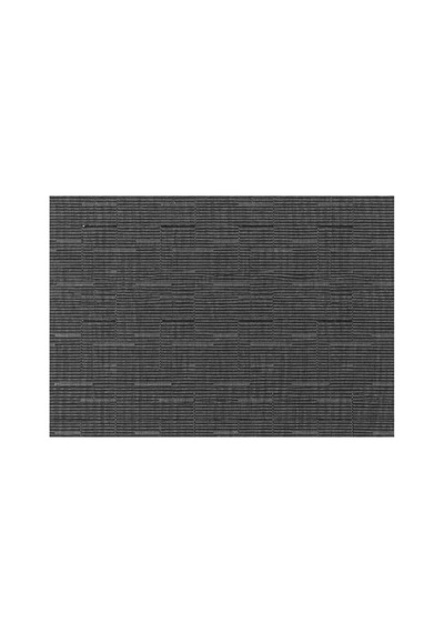 Amerikan Servis Pvc 30x45 Cm - Koyu Gri Yatay Blok Desenli Çok Renkli