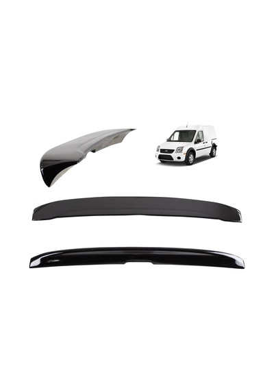 Autogp Ford Connect Bagaj Üstü Spoiler Siyah Boyalı Plastik Ldr-2605-4