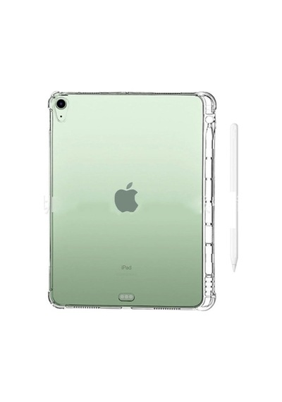 Apple Uyumlu iPad  Air 4 10.9 2020 Soft Tpu Kalem Koymalı Silikon Kılıf Şeffaf