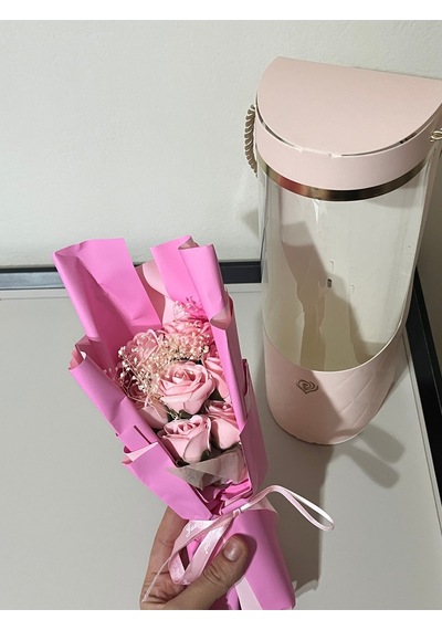 Mini Pembe Gül Buketi Zarif & Romantik Hediye Pembe