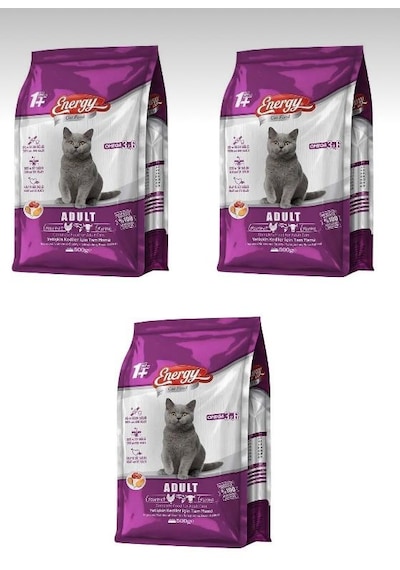 Energy Somonlu Yetişkin Kedi Maması 500 Gr 4 Adet