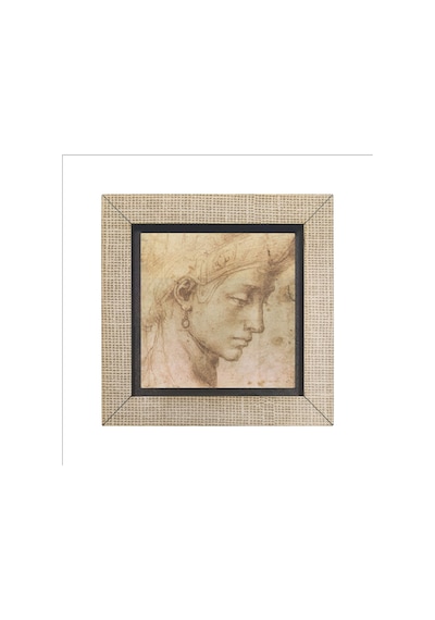 Baş Etüdü Leonardo Da Vinci Baskılı Mdf Magnetkrg-139buzdolabı Süsü
