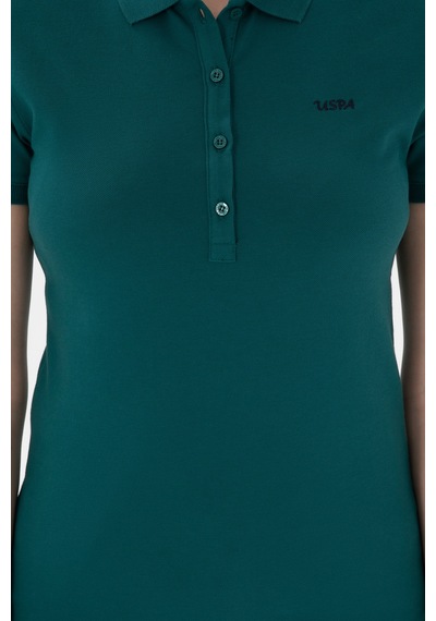 U.S. Polo Assn. Kadın Koyu Yeşil Basic Polo Yaka Tişört 50305764-VR101 U.S. Polo Assn. Kadın Koyu Yeşil Basic Polo Yaka Tişört 50305764-VR101