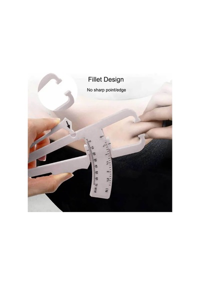 Fitness Için Vücut Plastik Skinfold, Yağ Ölçer,yağ Kaliper, Caliper 17 Cm Beyaz, Whıte Beyaz