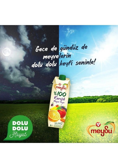 Meysu %100 Karışık Meyve Suyu 1 Lt X 6 Adet