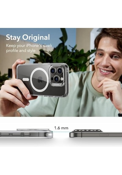 15 Pro Magsafe İle Uyumlu Şeffaf Kılıf Silikon Darbe Emici Tam Koruma Kapak Air İphone 15 Pro Manyetik Şarj Kılıf Diğer