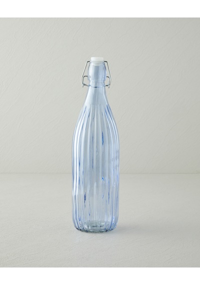 English Home Striatus Cam Şişe 1000 Ml Mavi