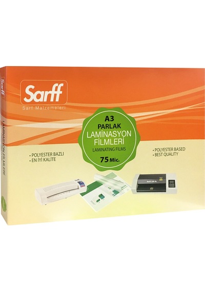 Sarff 75mıc Laminasyon Filmleri - A3 426x303mm - 100adet