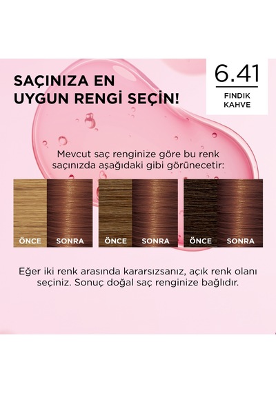 L Oréal Paris Excellence Creme 6.41 Fındık Kahve Saç Boyası